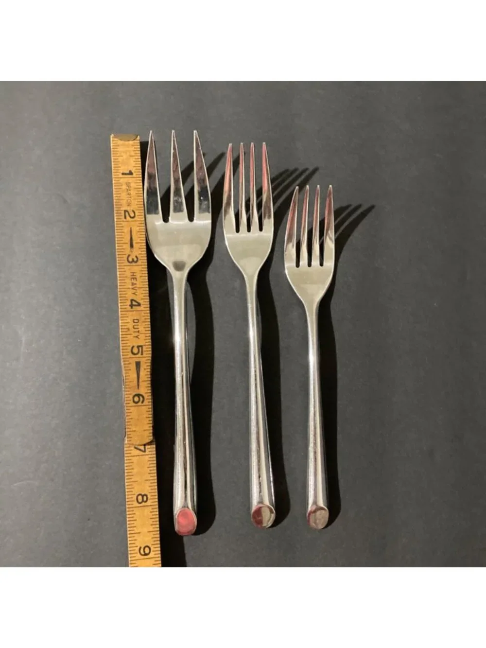 Towle Living Collection Wave Stainless Steel Fork Lot of 8